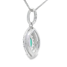 Load image into Gallery viewer, .21ct Emerald Diamond Fashion Pendants 10KT White Gold
