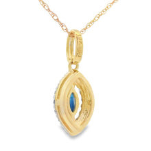 Load image into Gallery viewer, Sapphire Diamond Fashion Pendants 10KT Yellow Gold
