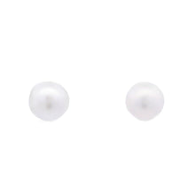 Load image into Gallery viewer, Natural FW Pearl Stud Earrings 10KT White Gold
