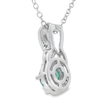 Load image into Gallery viewer, .58ct Emerald Zircon Fashion Pendants Sterling Silver

