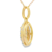 Load image into Gallery viewer, .21ct Emerald Diamond Fashion Pendants 10KT Yellow Gold
