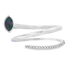 Load image into Gallery viewer, .79ct Ruby Diamond Ring 14KT White Gold
