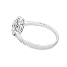 Load image into Gallery viewer, .49ct Emerald Diamond Ring 10KT White Gold
