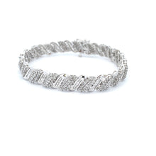 Load image into Gallery viewer, 5.00ct Diamond Tennis Bracelet 10KT White Gold
