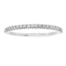 Load image into Gallery viewer, Genuine .13ct Diamond Wedding Band Ring 10KT White Gold
