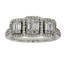 Load image into Gallery viewer, 1.00ct Diamond 3 Stone Ring 14KT White Gold

