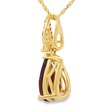 Load image into Gallery viewer, 1.38ct Garnet Diamond Fashion Pendants 10KT Yellow Gold
