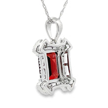 Load image into Gallery viewer, 1.87ct Garnet Diamond Fashion Pendants 10KT White Gold
