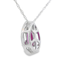 Load image into Gallery viewer, .51ct Ruby Diamond Fashion Pendants 10KT White Gold
