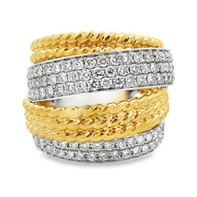 Load image into Gallery viewer, 1.25ct Diamond Ring 18KT 2 Tone Gold
