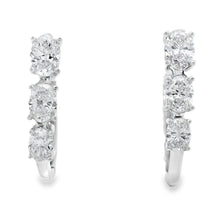 Load image into Gallery viewer, 1.50ct Lab Grown Diamond Hoop Earrings 14KT White Gold
