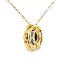 Load image into Gallery viewer, Sapphire Diamond Fashion Pendants 10KT Yellow Gold
