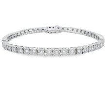 Load image into Gallery viewer, Lab Grown Diamond Tennis Bracelet Sterling Silver
