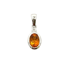 Load image into Gallery viewer, .69ct Citrine Diamond Fashion Pendants 10KT White Gold
