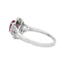 Load image into Gallery viewer, 1.26ct Ruby Diamond Ring 14KT White Gold

