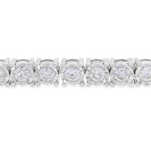 Load image into Gallery viewer, Lab Grown Diamond Tennis Bracelet Sterling Silver
