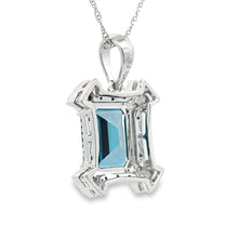 Load image into Gallery viewer, London Blue Topaz Fashion Pendants 10KT White Gold
