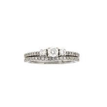 Load image into Gallery viewer, .45ct Diamond Engagement Ring Set 14KT White Gold
