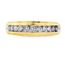 Load image into Gallery viewer, .38ct Diamond Wedding Band Ring 10KT Yellow Gold
