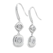 Load image into Gallery viewer, 8.51ct Moissanite Dangle Earrings Sterling Silver
