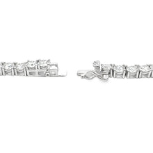 Load image into Gallery viewer, 39.98ct Moissanite Tennis Necklace Sterling Silver
