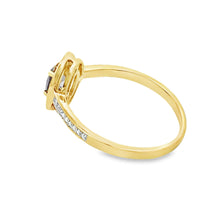 Load image into Gallery viewer, .59ct Mystic Fire Topaz Diamond Ring 10KT Yellow Gold
