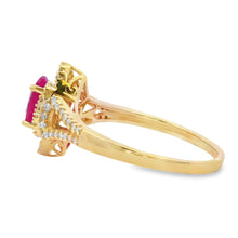 Load image into Gallery viewer, 1.26ct Ruby Diamond Ring 14KT Yellow Gold
