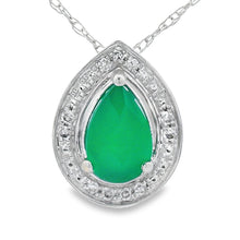 Load image into Gallery viewer, Chalcedony Diamond Fashion Pendants 10KT White Gold
