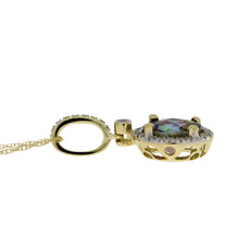 Load image into Gallery viewer, Mystic Fire Topaz Fashion Pendants 14KT Yellow Gold
