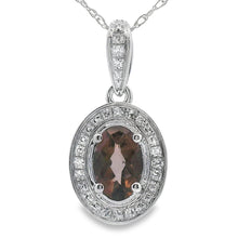 Load image into Gallery viewer, .42ct Quartz Diamond Fashion Pendants 10KT White Gold
