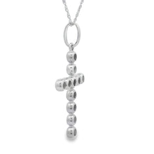 Load image into Gallery viewer, .31ct Diamond Cross Religious Pendant 14KT White Gold
