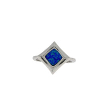 Load image into Gallery viewer, Created Opal Ring Sterling Silver
