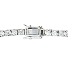 Load image into Gallery viewer, Lab Grown Diamond Tennis Bracelet Sterling Silver

