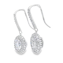 Load image into Gallery viewer, 8.33ct Moissanite Dangle Earrings Sterling Silver
