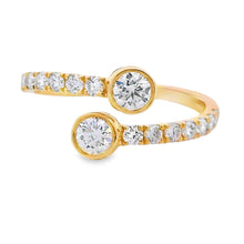 Load image into Gallery viewer, Genuine .81ct Lab Grown Diamond Ring 14KT Yellow Gold
