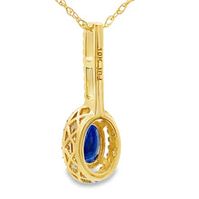 Load image into Gallery viewer, Sapphire Diamond Fashion Pendants 10KT Yellow Gold
