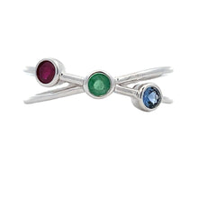 Load image into Gallery viewer, .31ct Sapphire Ruby Ring 14KT White Gold
