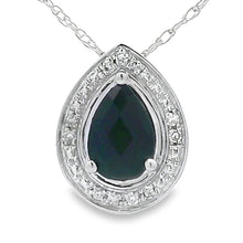 Load image into Gallery viewer, .03ct Onyx Diamond Fashion Pendants 10KT White Gold
