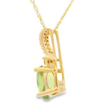 Load image into Gallery viewer, .37ct Peridot Diamond Fashion Pendants 10KT Yellow Gold
