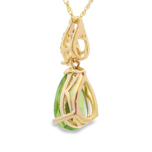 Load image into Gallery viewer, Peridot Diamond Fashion Pendants 10KT Yellow Gold
