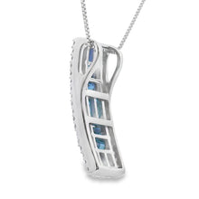 Load image into Gallery viewer, Sapphire Diamond Fashion Pendants 14KT White Gold
