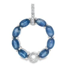 Load image into Gallery viewer, Sapphire Diamond Fashion Pendants 14KT White Gold
