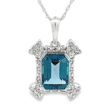 Load image into Gallery viewer, London Blue Topaz Fashion Pendants 10KT White Gold
