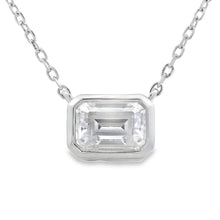 Load image into Gallery viewer, .85ct Moissanite Pendant Sterling Silver
