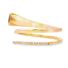 Load image into Gallery viewer, .78ct Sapphire Diamond Ring 14KT Yellow Gold
