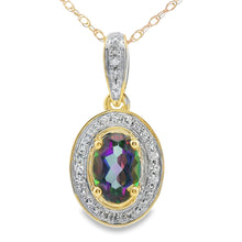 Load image into Gallery viewer, Mystic Fire Topaz Fashion Pendants 10KT Yellow Gold
