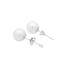 Load image into Gallery viewer, Natural FW Pearl Stud Earrings 10KT White Gold
