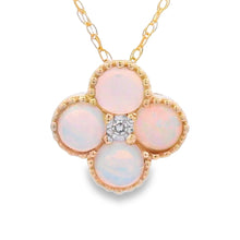 Load image into Gallery viewer, .01ct Opal Diamond Fashion Pendants 14KT Yellow Gold
