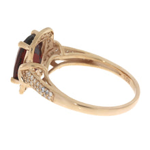 Load image into Gallery viewer, 3.13ct Garnet Diamond Ring 10KT Rose Gold
