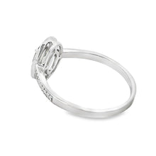 Load image into Gallery viewer, .54ct Peridot Diamond Ring 10KT White Gold
